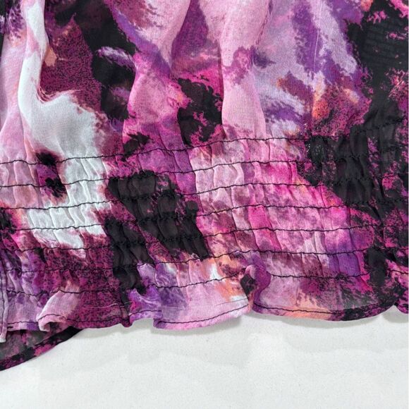 East 5th | Floral Vintage Women’s Sheer Blouse Small Pink Office Work Sh… - Picture 10 of 14